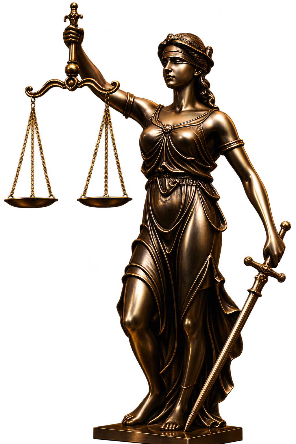 Estátua da Justiça com balança